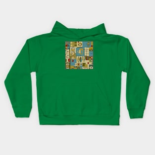 Mid Century Modern All Over Print Kids Hoodie